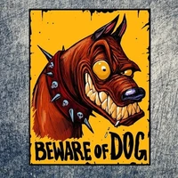 funny beware of the dog tin sign metal sign metal poster metal decor wall sign wall poster wall decor home office ba hot
