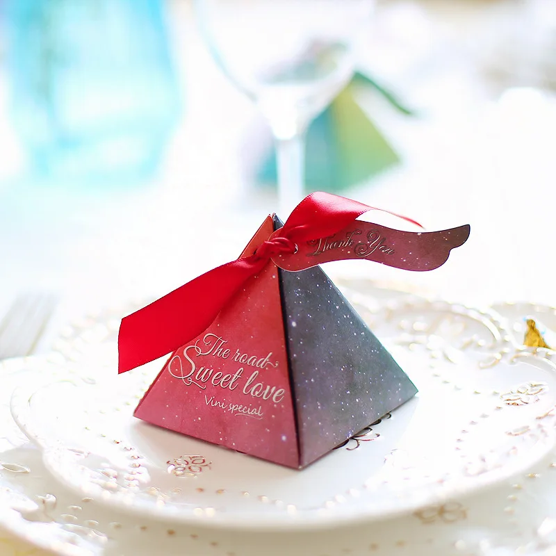 Бумажная коробка со свадебными сувенирами подарочные коробки для сладостей