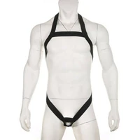 sexy men stretch band belt chest waist full body straps harness gay clubwear acrylic open crotch g strings cock mens underwear
