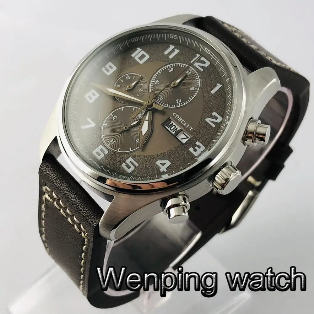 Мужские водонепроницаемые кварцевые часы с хронографом 41 мм  | Кварцевые мужские часы -1005001431589768