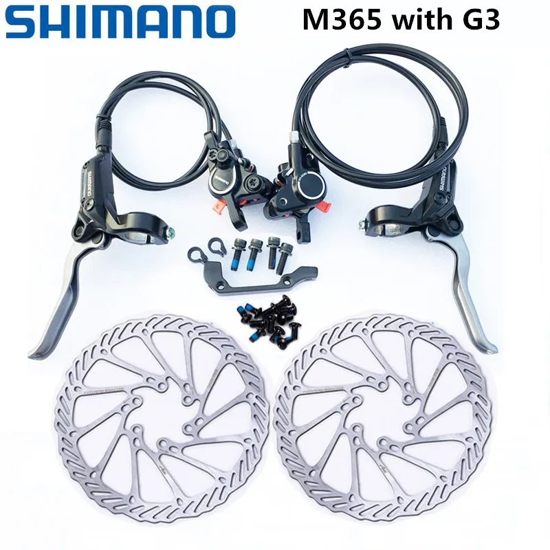 Shimano M365 тормозные гидравлические дисковые тормозные тормоза Велосипедное Сиденье горный велосипед тормозные BR-BL-M365 w/n G3 HS1 RT30 ротор 160 мм