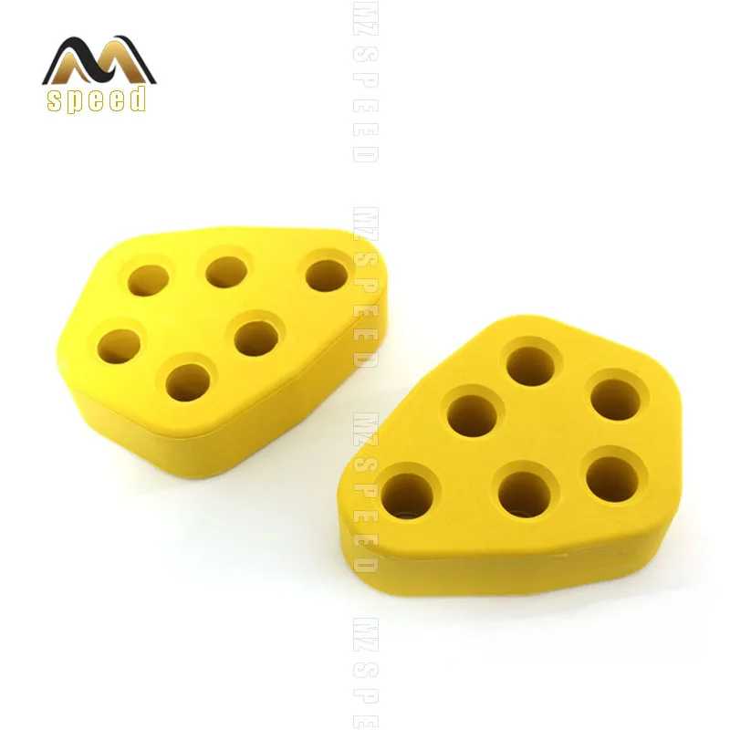 Автомобильные аксессуары 2 шт. 6 отверстий желтый универсальная выхлопная труба