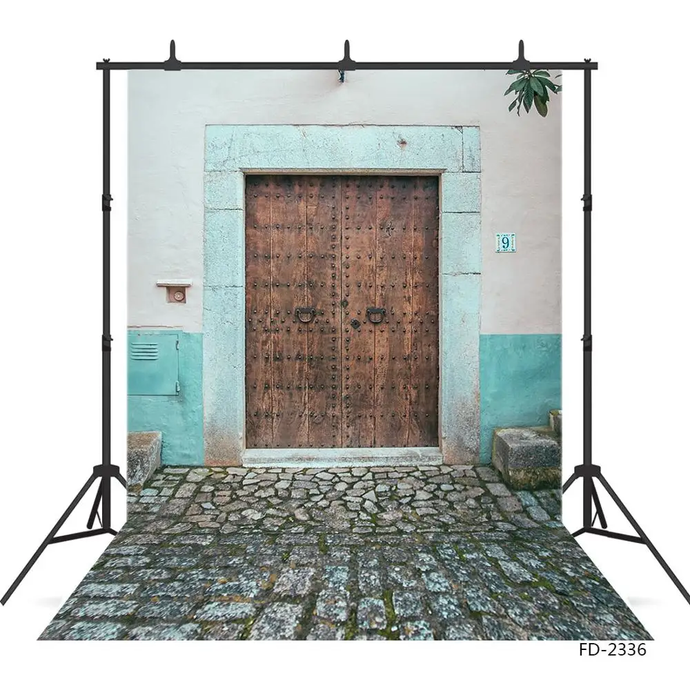 Фотофон с изображением старого дома кирпичной и цементной стеной | Электроника