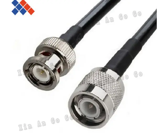 

Wholesale 5pcs RF connector BNC male to TNC male type RG58 Pigtail Cable 50CM