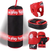 kids boxing gloves kit punching bag decompression sandbag toy set