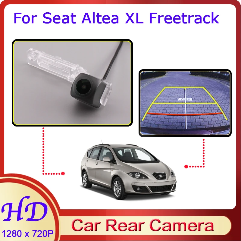 

Car Reverse Image Fisheye CAM For Seat Altea XL Freetrack 2007~2015 Night Vision HD Dedicated Rear View Back Up Camera