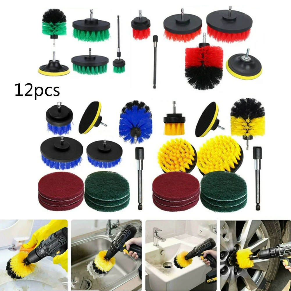 

Tools Drill Brush Gadget Bathtub Plastic Electric Attachment Set Cleaning
