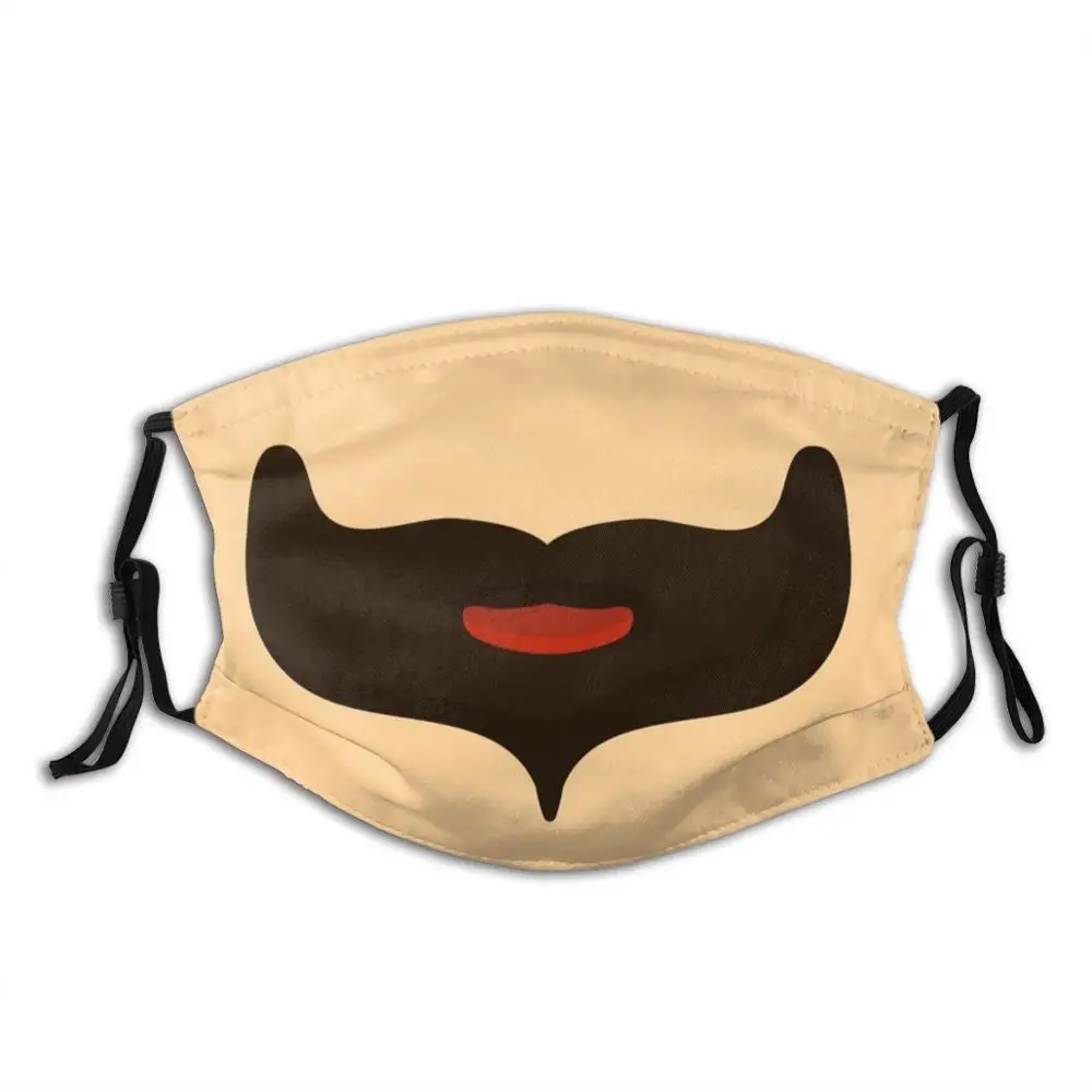 

Маска для лица «сделай сам» для взрослых и детей, маска для лица с усами для бороды, оставайтесь дома, с карантинными мотивами, с животными