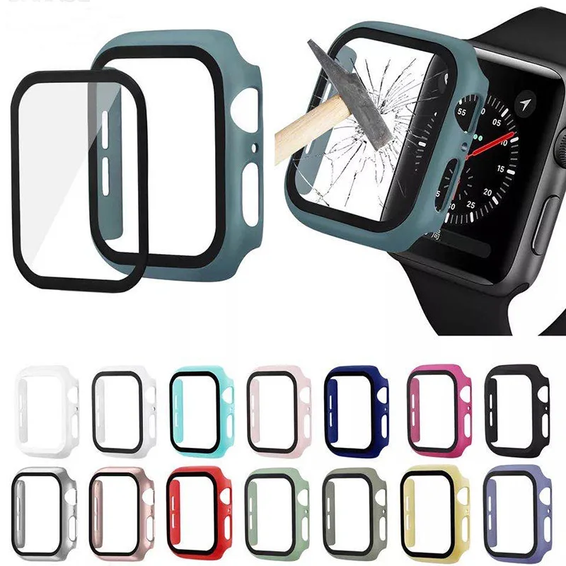 

Suitable for Apple Iwatch Protective Shell Glass + PC 360 All-inclusive Explosion-proof and Scratch-resistant Protective Shell