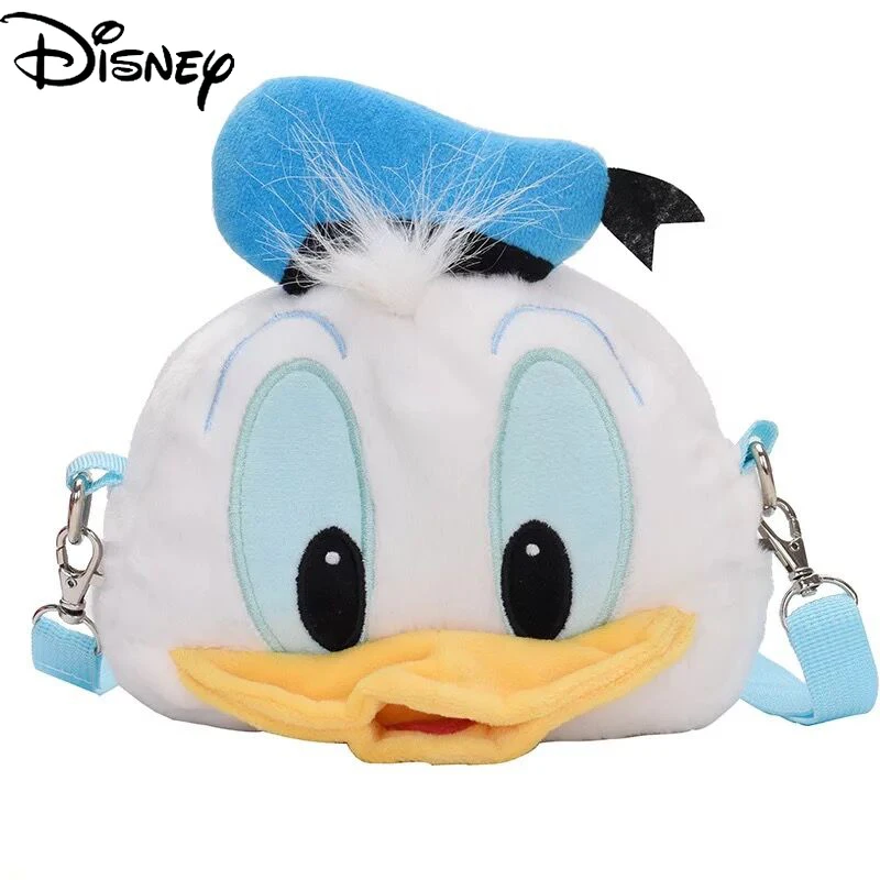 

Disney Donald Duck Child Card Holder Coin Purse Adult Shoulder Bag Peripheral Bag Daisy Cute Plush Messenger Bag