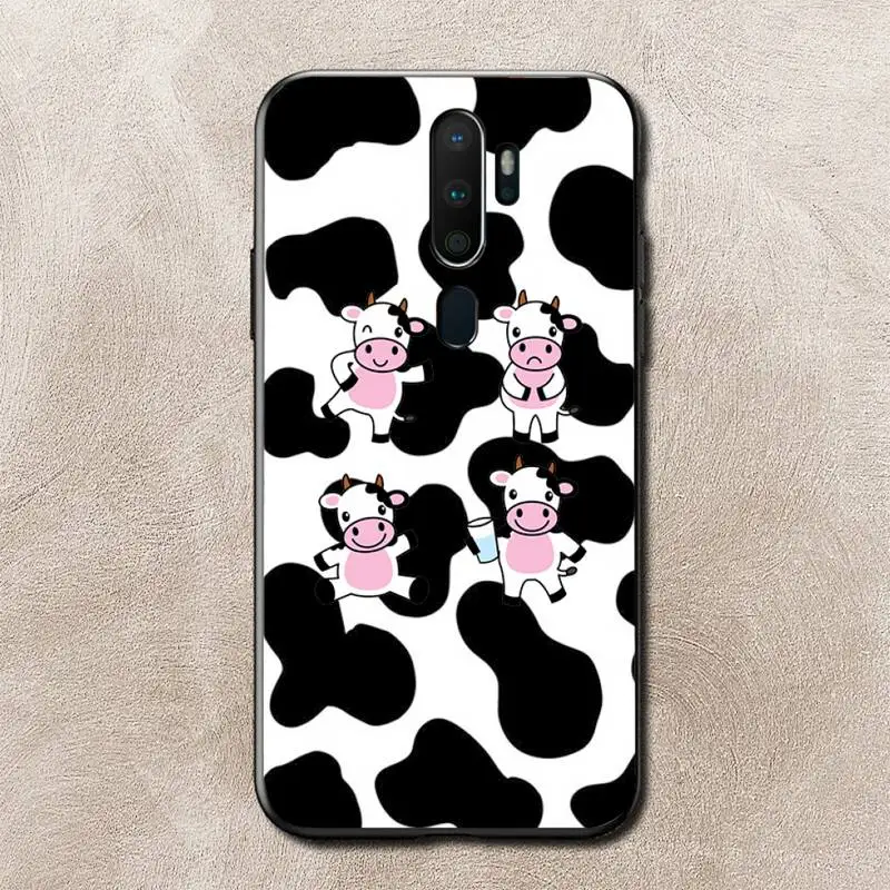

Cow Print Phone Case for Vivo Y91C Y11 17 19 17 67 81 Oppo A9 2020 Realme c3