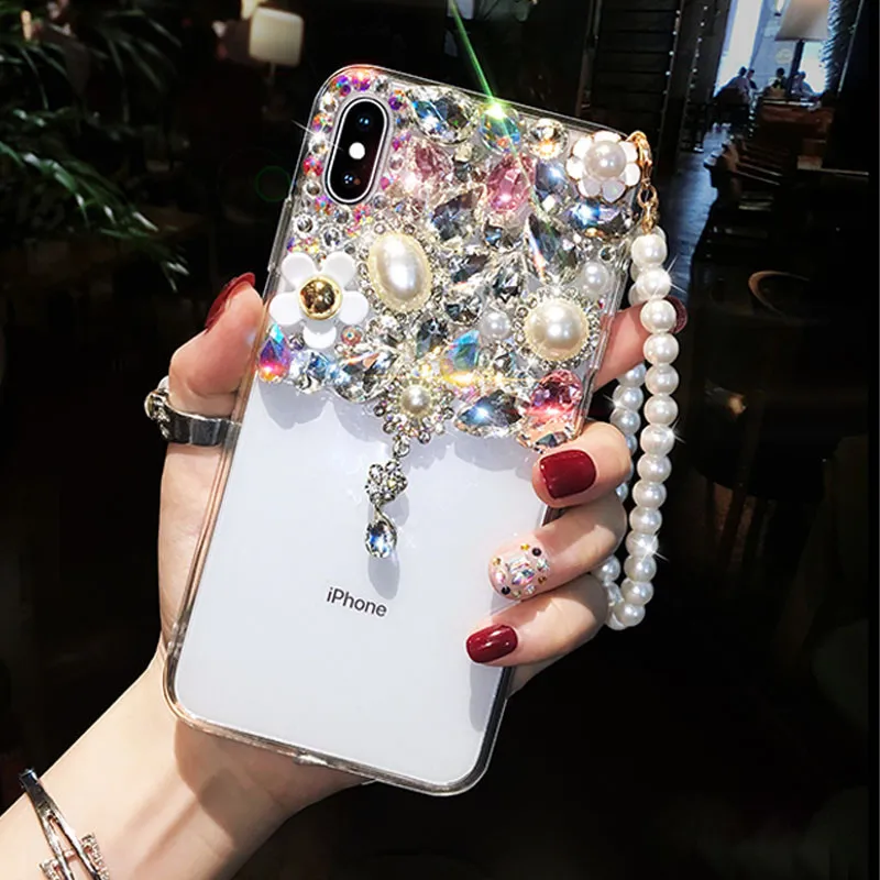 Роскошный блестящий чехол с кристаллами для HuaweiP9 P10 P20 P30 PLUS LiTE mate 10 20 30 Pro Lite Plus Diamond Coque Fundas Coque - Цвет: 1