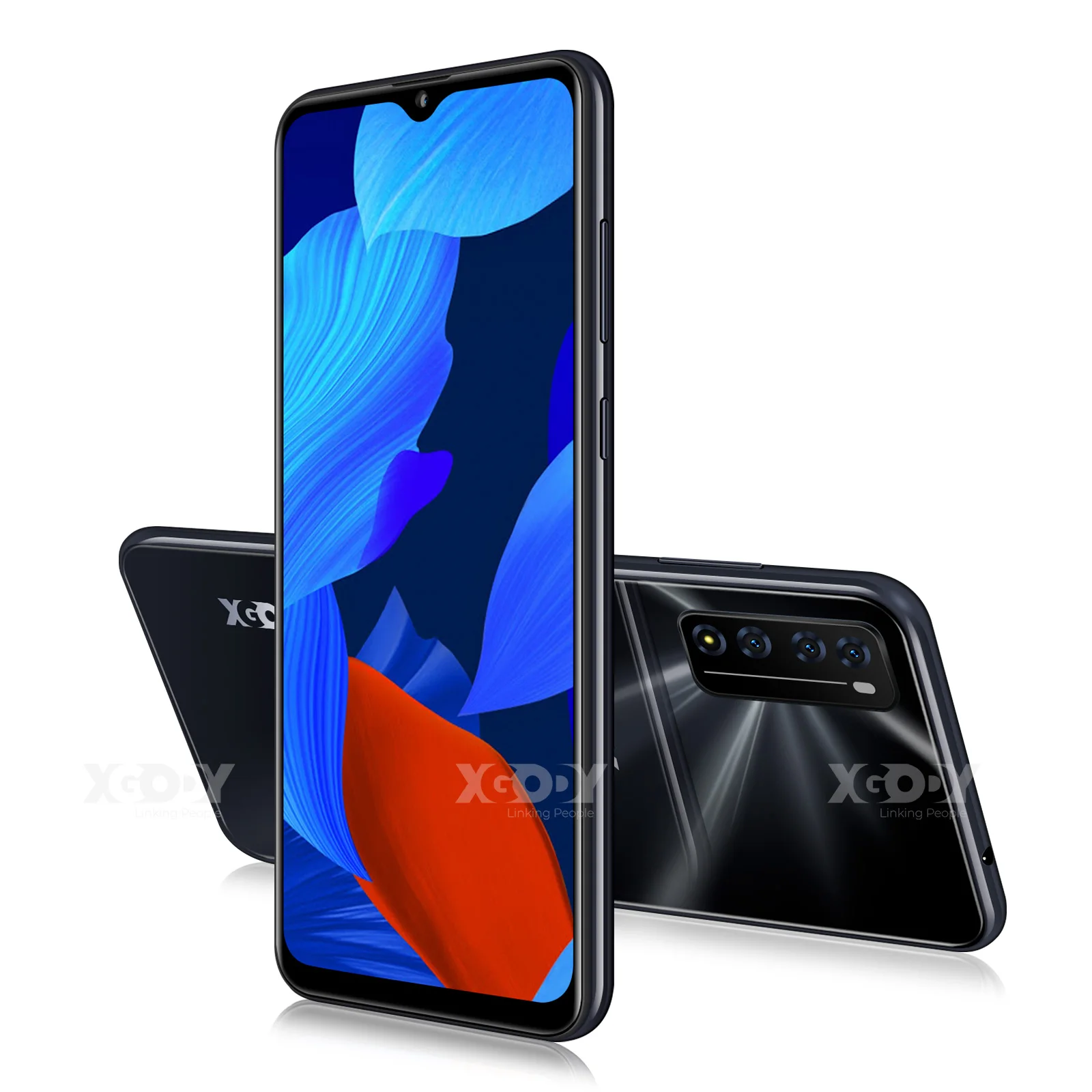 Смартфон XGODY Android 10 0 2 Гб + 16 ГБ экран 6 дюйма 19:9 HD четырехъядерный процессор MTK6737 3000