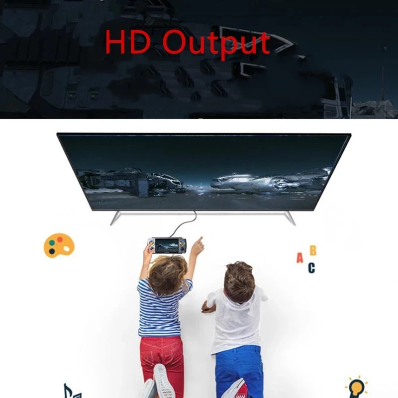 Игровая консоль POWKIDDY X20 Linux 5 0 дюйма IPS экран RK3128 ретро видео портативная игровая