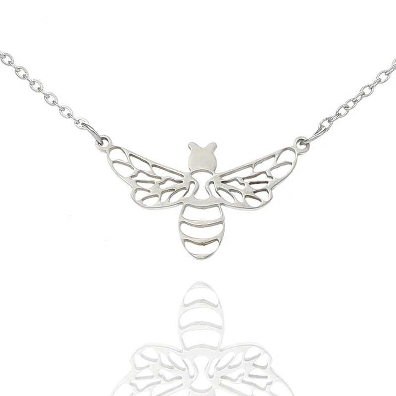 Новинка 2020 кулон в виде пчелы Женское Ожерелье креативный женский соты из