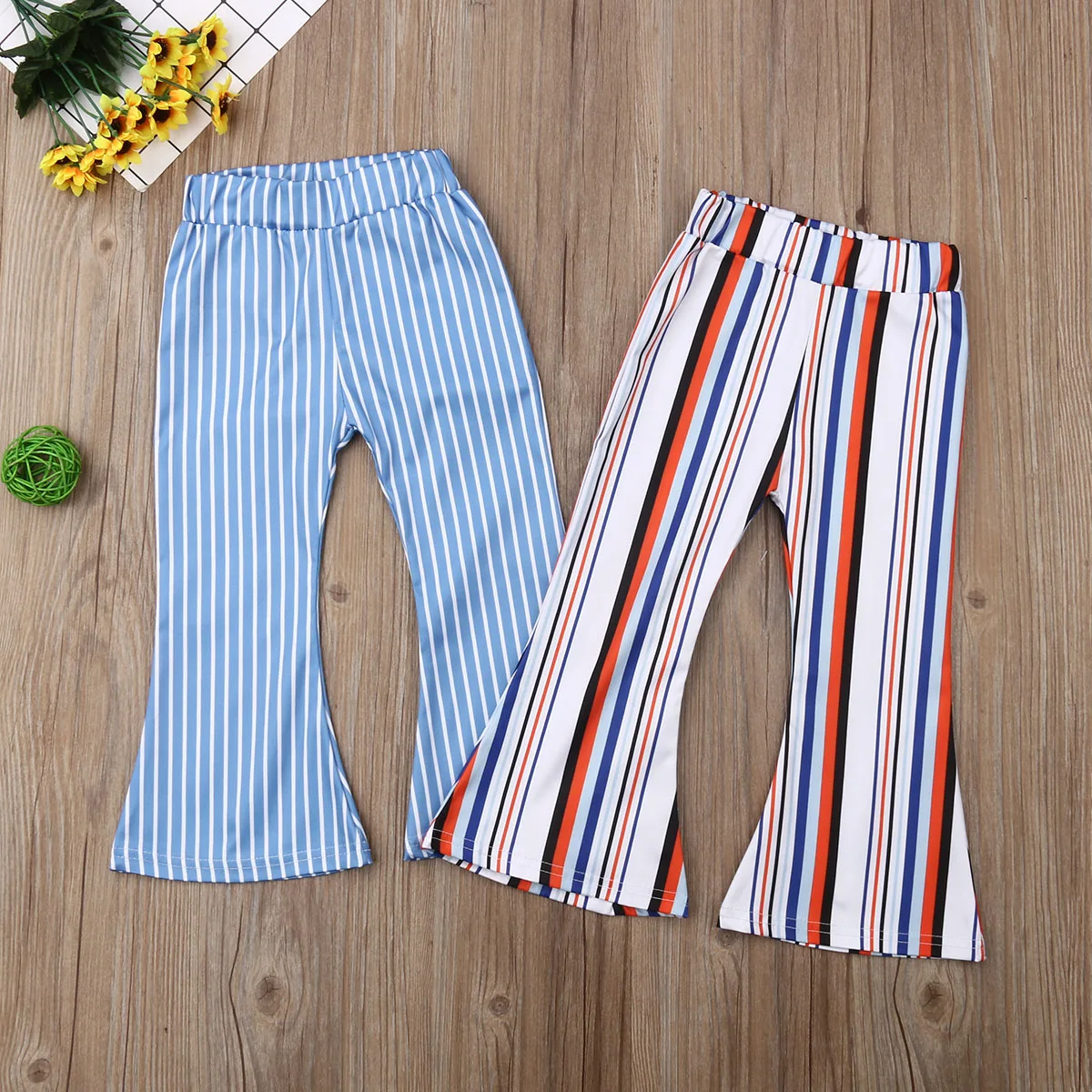 Леггинсы с широкими штанинами для маленьких девочек осенние свободные