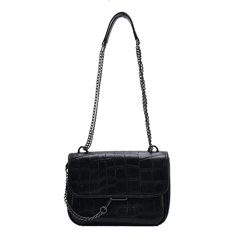 

Vintage Stone Pattern PU Leather Small PU Leather Crossbody Bags for Women 2020 Elegant Shoulder Handbags Branded Hand Bag