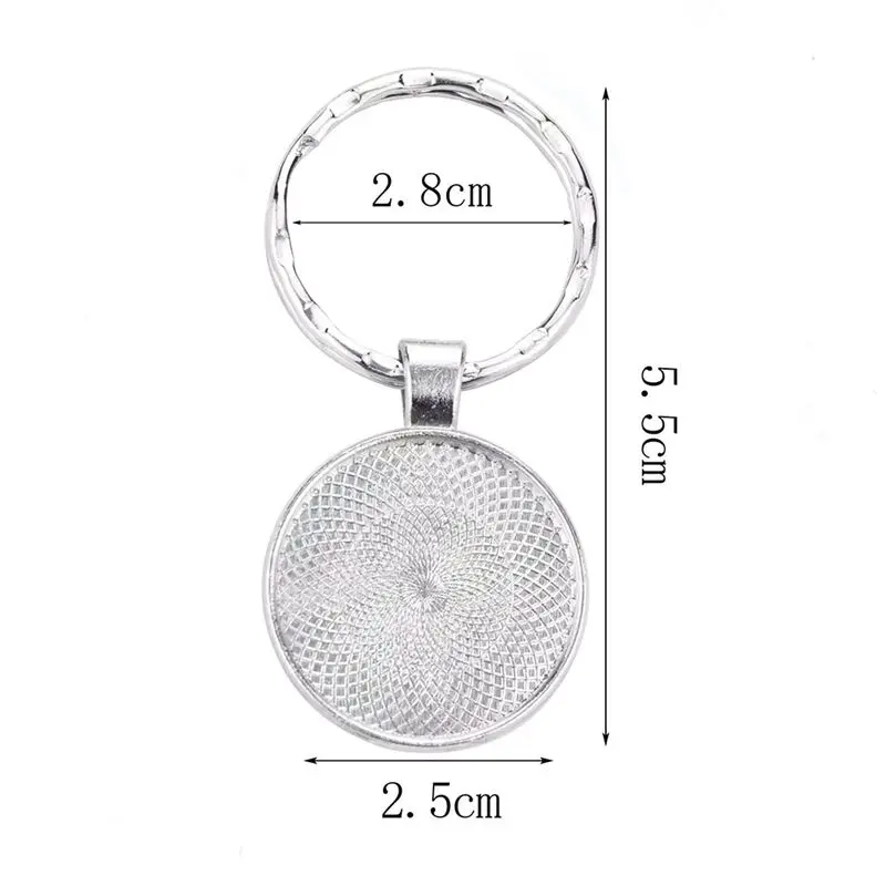 The сын мужской потенции Рен Магритт и Сальвадор Дали роспись стекло брелок с