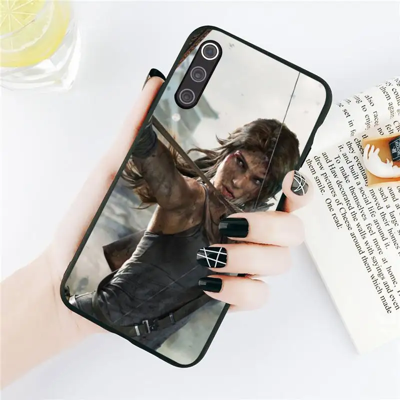 

tomb raider ps4 sticker Phone Case For Xiaomi Redmi note 7 8 9 t k30 max3 9 s 10 pro lite Luxury brand shell funda coque