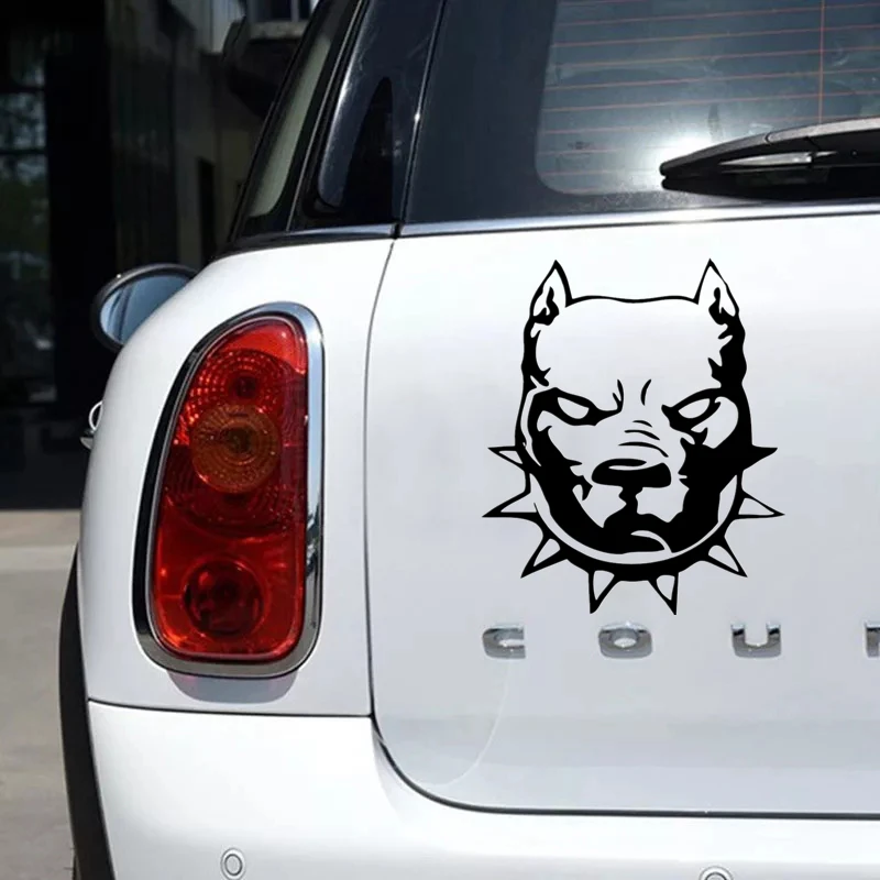 CS 421#17 4*15см Наклейка Стафф pit bull head водонепроницаемые наклейки на авто машину