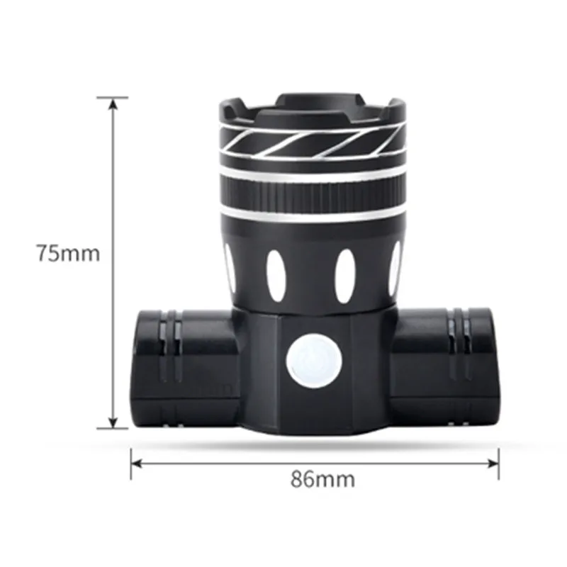 

Rotatable Bicycle Headlight USB Rechargeable Battery Adjustable Zoom Lamp Waterproof Ridding Cycling Equipment Accessory