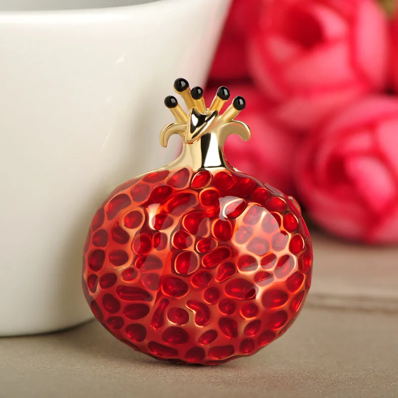 Женская брошь в форме фрукта Blucome разноцветная украшение для одежды подарок на