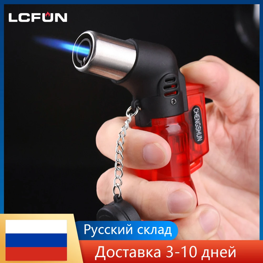 Мини-Турбо-зажигалка газовая Бутановая Зажигалка с синим пламенем бензиновый