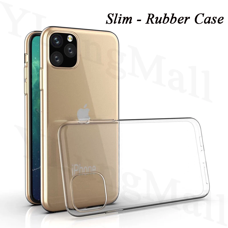 Transparent Case For iPhone 11 2019 Slim Clear Soft TPU Cover Coque for Pro Max X XR XS MAX 7 8 Plus Back |