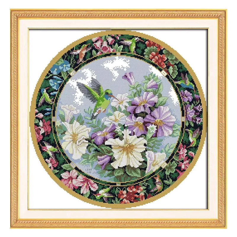 Набор для вышивки крестом, набор для рукоделия «Сладкий Нектар», венок с принтом, 11CT14CT, ручная работа «сделай сам», домашние украшения