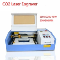 portable desktop cnc laser engraver co2 engraving machine 110220v 40w 200300mm cutter 3020 laser cutting machine with usb port