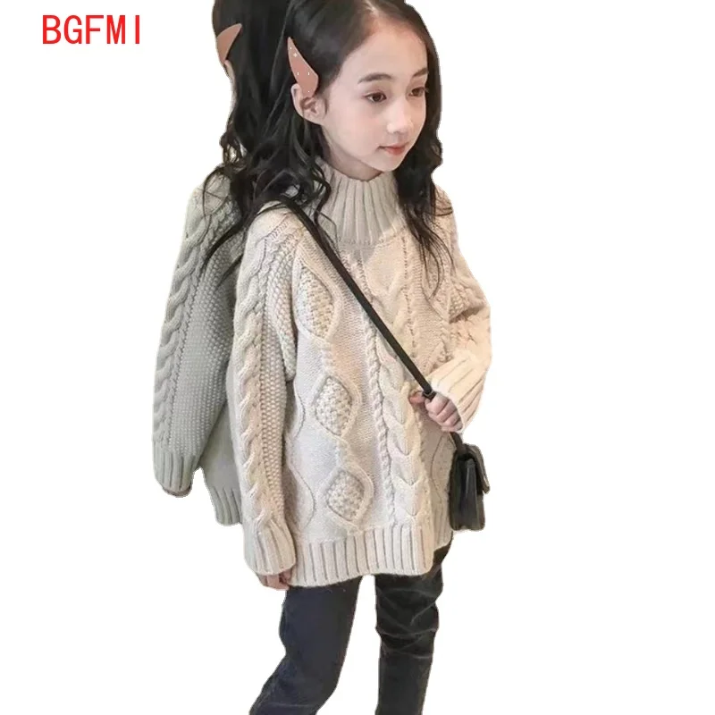 110-160cm Girls Sweater New Korean Children's Teenager Loose Spring Autumn Knitting Thick Line Girl Foreign Style Twist Braid
110-160cm Girls Sweater New Korean Children's Teenager Loose Spring Autumn Knitting Thick Line Girl Foreign Style Twist Braid