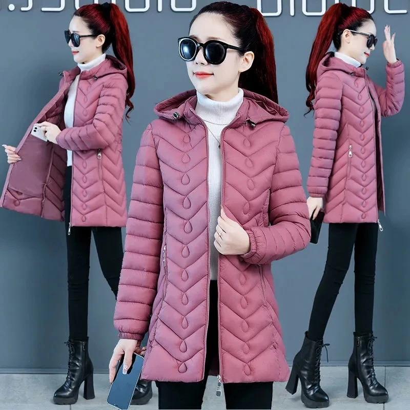 

6XL Long Windbreaker Women's Autumn 2023 Temperament High-End Middle-Aged Mother Coat Female Spring Autumn Jacket Parka Female