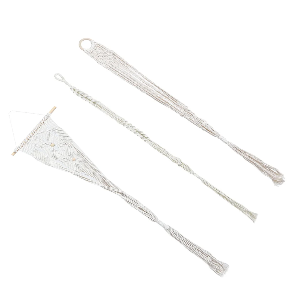 

3pcs Plant Hangers with Hooks Home Flower Pot Holder Wall Decor (Mixed Style)