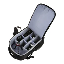 Camera Backpack Waterproof Dual Zipper Pulls Bag for  for Canon Nikon Sony Dslr Slr Mirrorless Camera Tripod Photography
