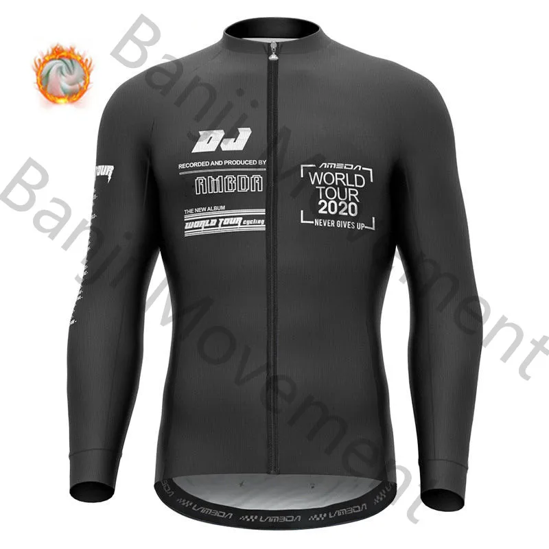 cycling jersey 12 Зимняя шерстяная велосипедная куртка с длинными рукавами, очень геотермальный теплый жилет, большой размер, удобная велосипедная Джерси, Scotte - Цвет: cycling jersey 12