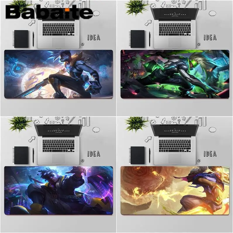 

Babaite League of Legends Ekko Keyboards Mat Rubber Gaming mousepad Desk Mat Free Shipping Large Mouse Pad Keyboards Mat