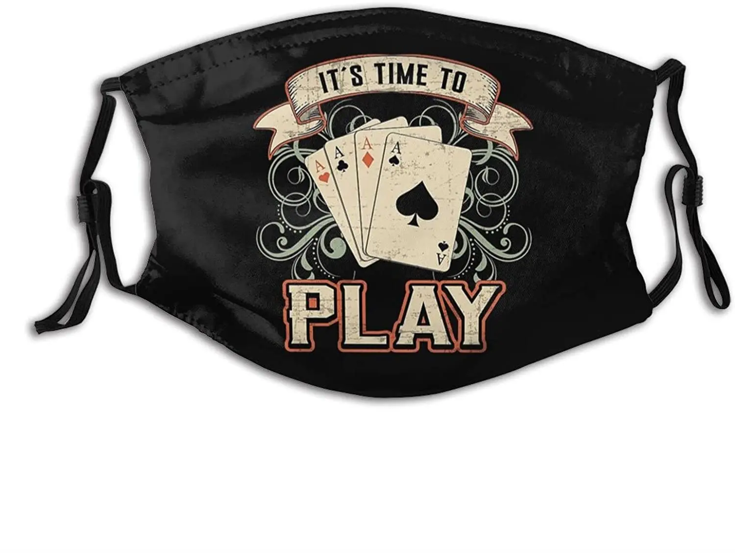 

Card Playing Day Face Mask Washable Reusable Breathable Adjustable Face Bandanas Balaclavas for Women Men Adults