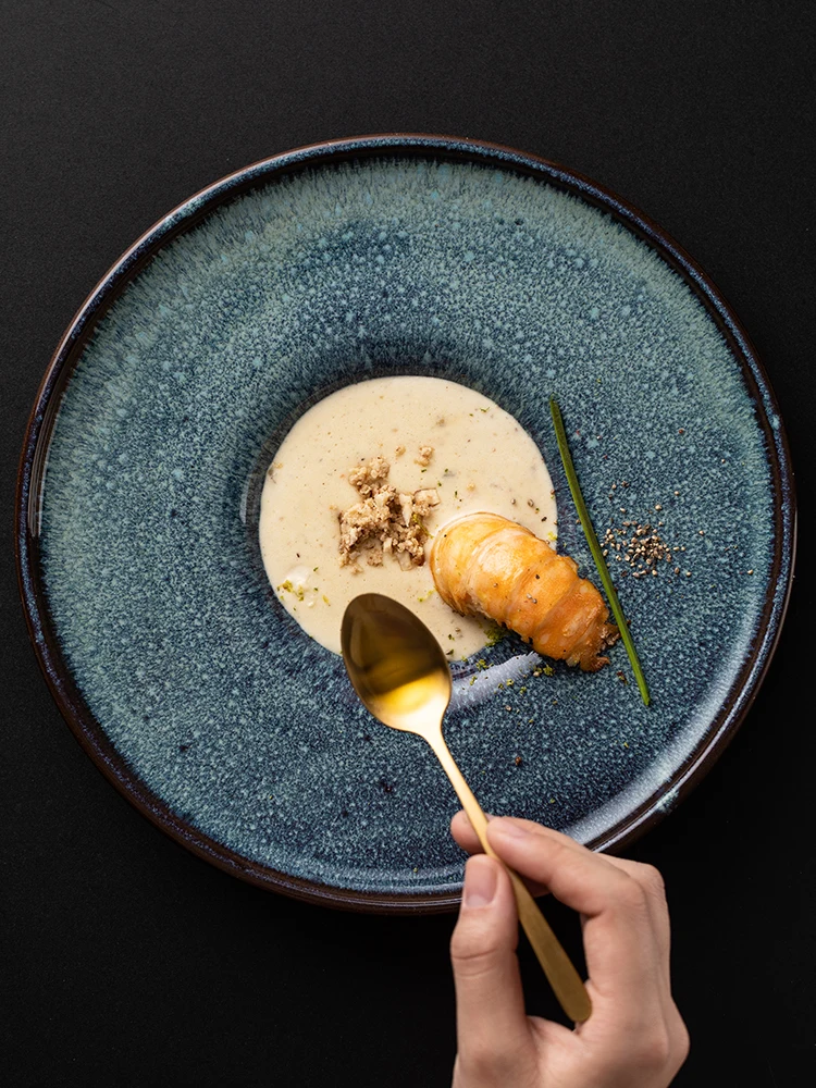 Тарелка для пасты с принтом павлина креативная тарелка в западном стиле поднос