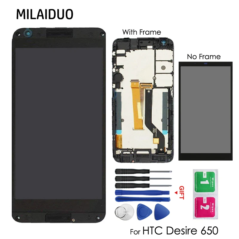 ЖК дисплей для htc Desire 650 кодирующий преобразователь сенсорного экрана в сборе