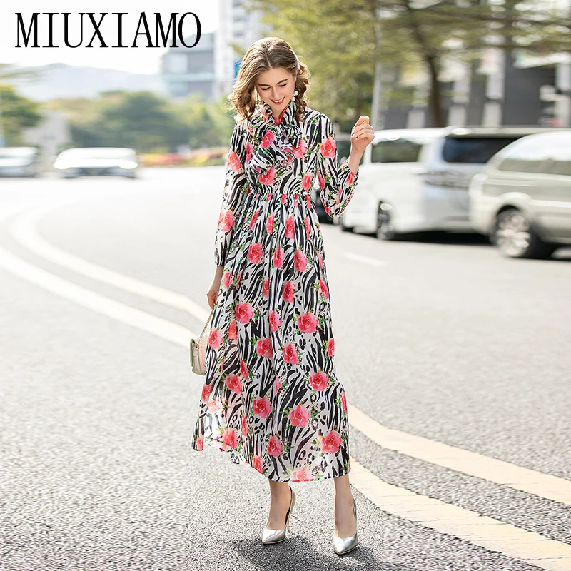 Модельное дизайнерское весеннее платье MIUXIMAO высокого качества 2020 элегантное