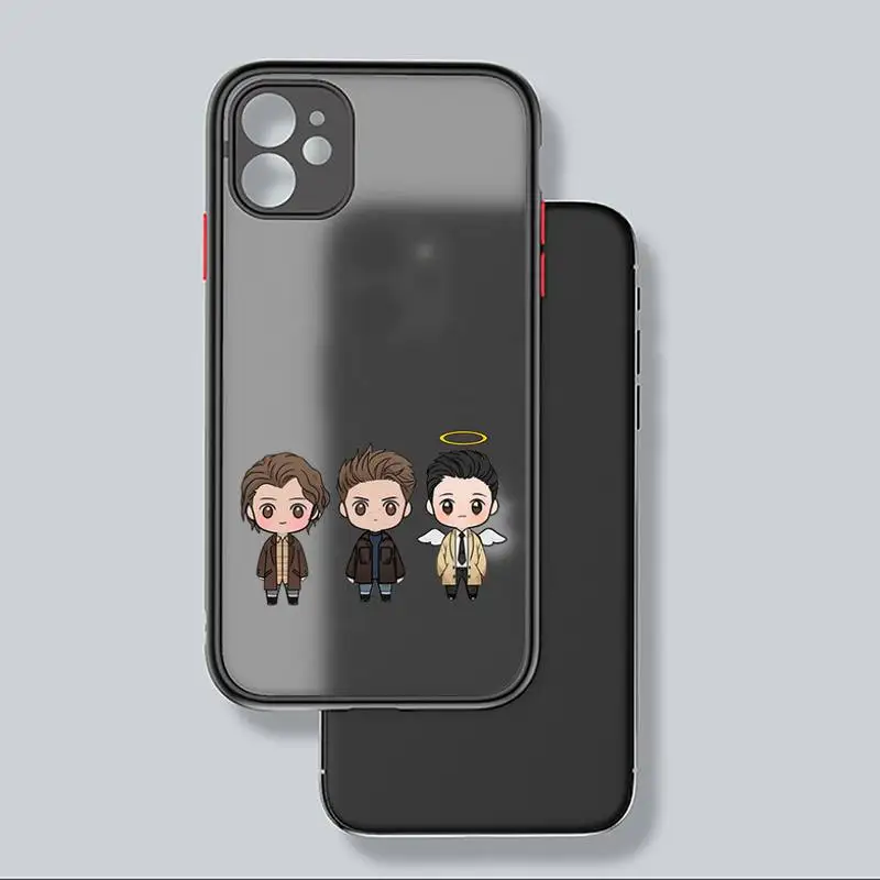 

Supernatural TV series Phone Case matte transparent For iphone 7 8 11 12 plus mini x xs xr pro max cover