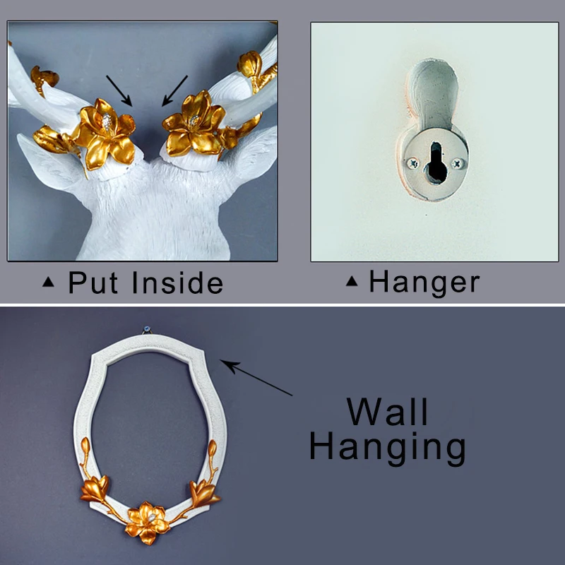 3D статуя оленя аксессуары для украшения дома абстрактная скульптура фигурка