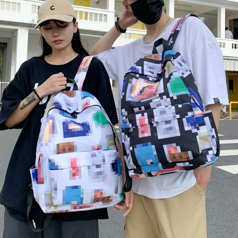 

Милые школьные сумки с мозаикой, сумка для книг, модный рюкзак для мальчиков, для девочек-подростков, студенток, новинка 2021 года, Женская кру...