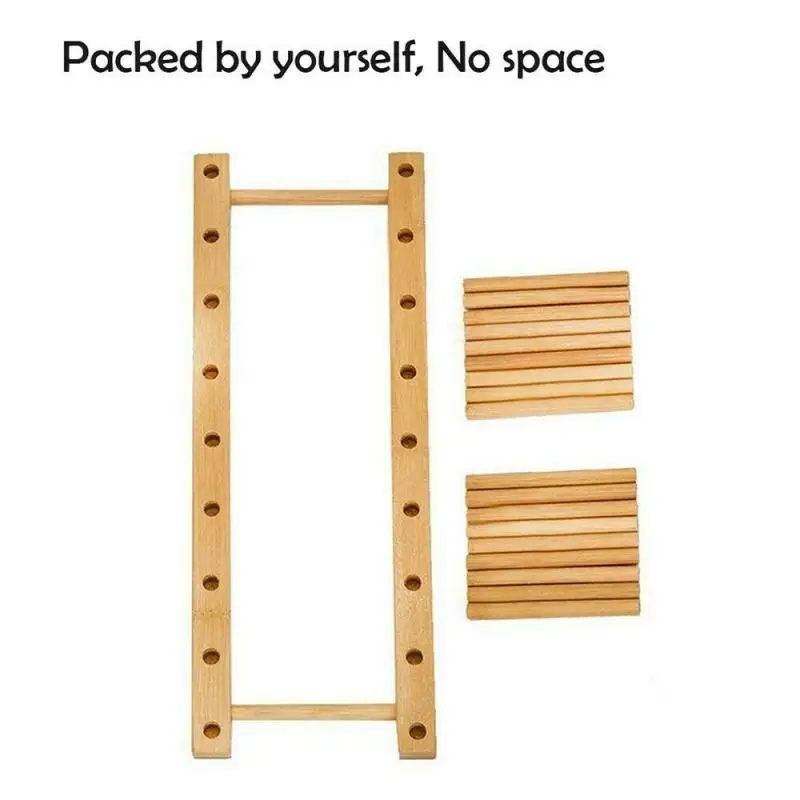 3/5/6 уровневая Подставка для тарелок чашек полка хранения бамбуковая подставка