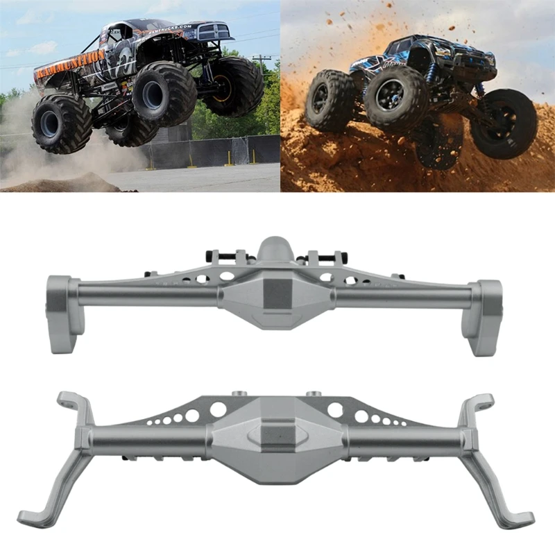 

2pcs Metal Front Rear Axles Housing Kit for 1/10 RC Car Crawler Axial Capra 1.9 UTB