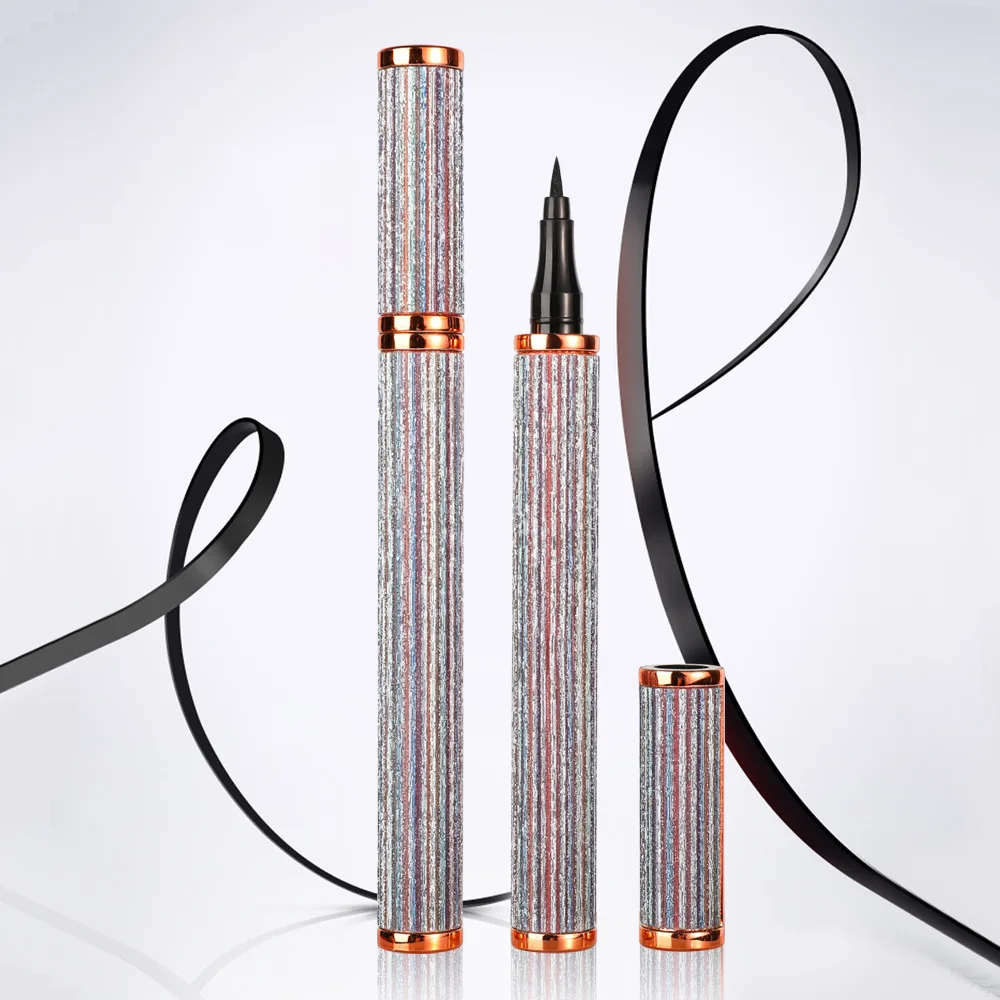 Водостойкая Подводка для глаз жидкая черная Стойкая подводка не оставляющая