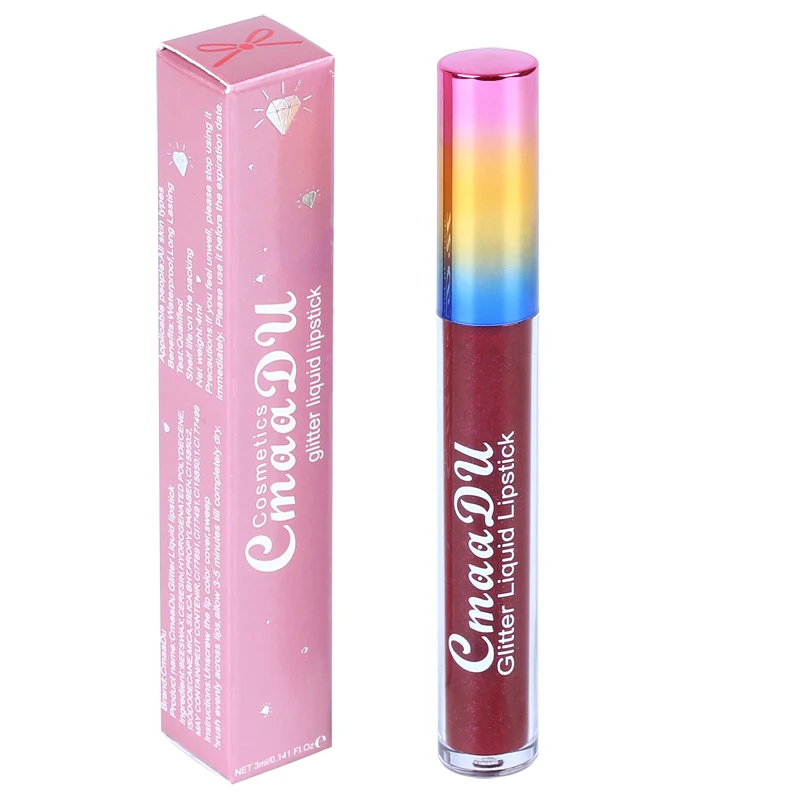 

New shiny diamond lipstick waterproof lipstick liquid lipstick matte lipstick makeup lipstick female professional cosmetics