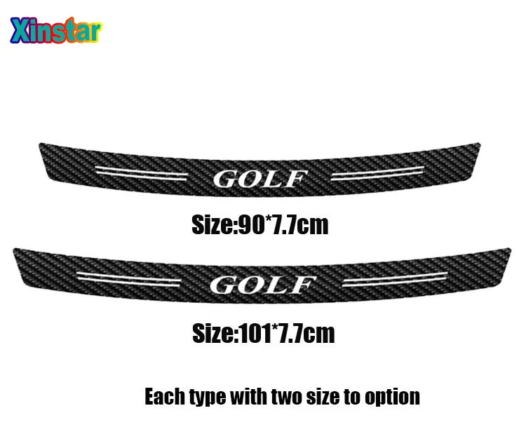 Матовая наклейка из углеродного волокна для защиты бампера автомобиля VK GOLF POLO Golf