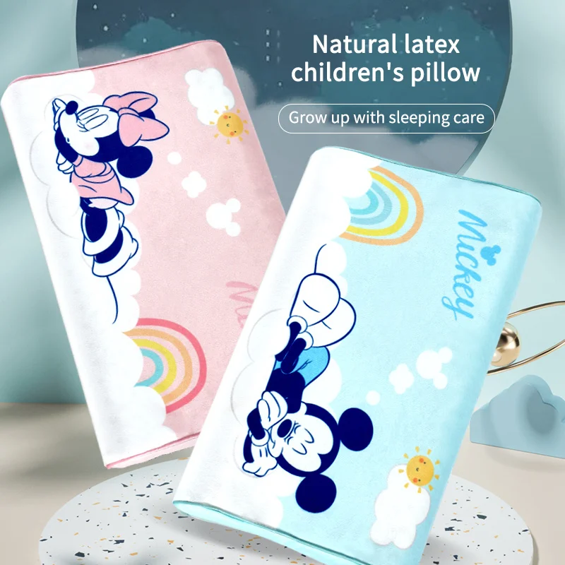 

Детская подушка Disney из натурального латекса, детские подушки для кровати с мультяшным принтом, детская подушка для сна