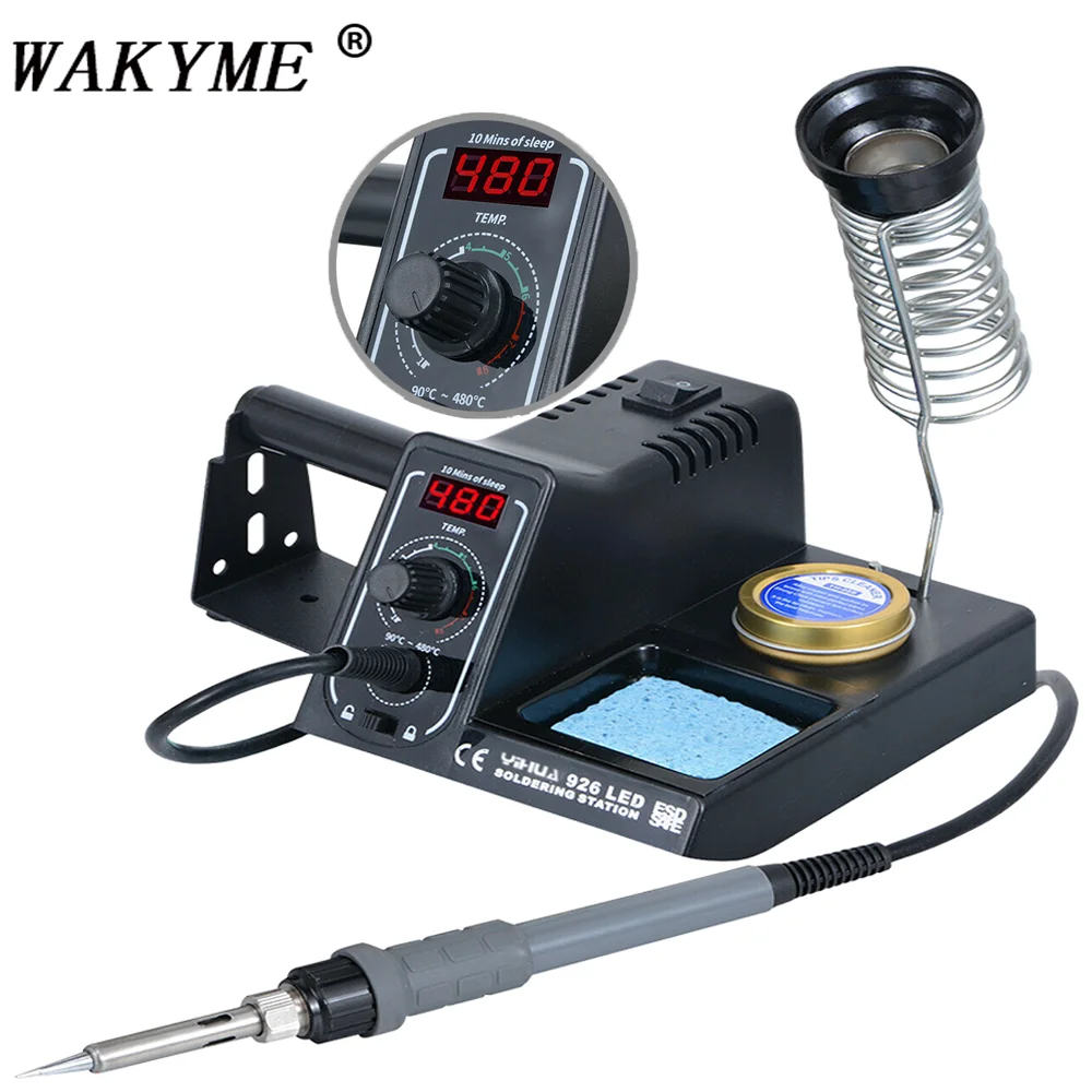 

60W Electric Soldering Iron Kit 96-480 ℃ With Digital Display Temperature Adjustable Welding Iron Power Tools Soldering Station